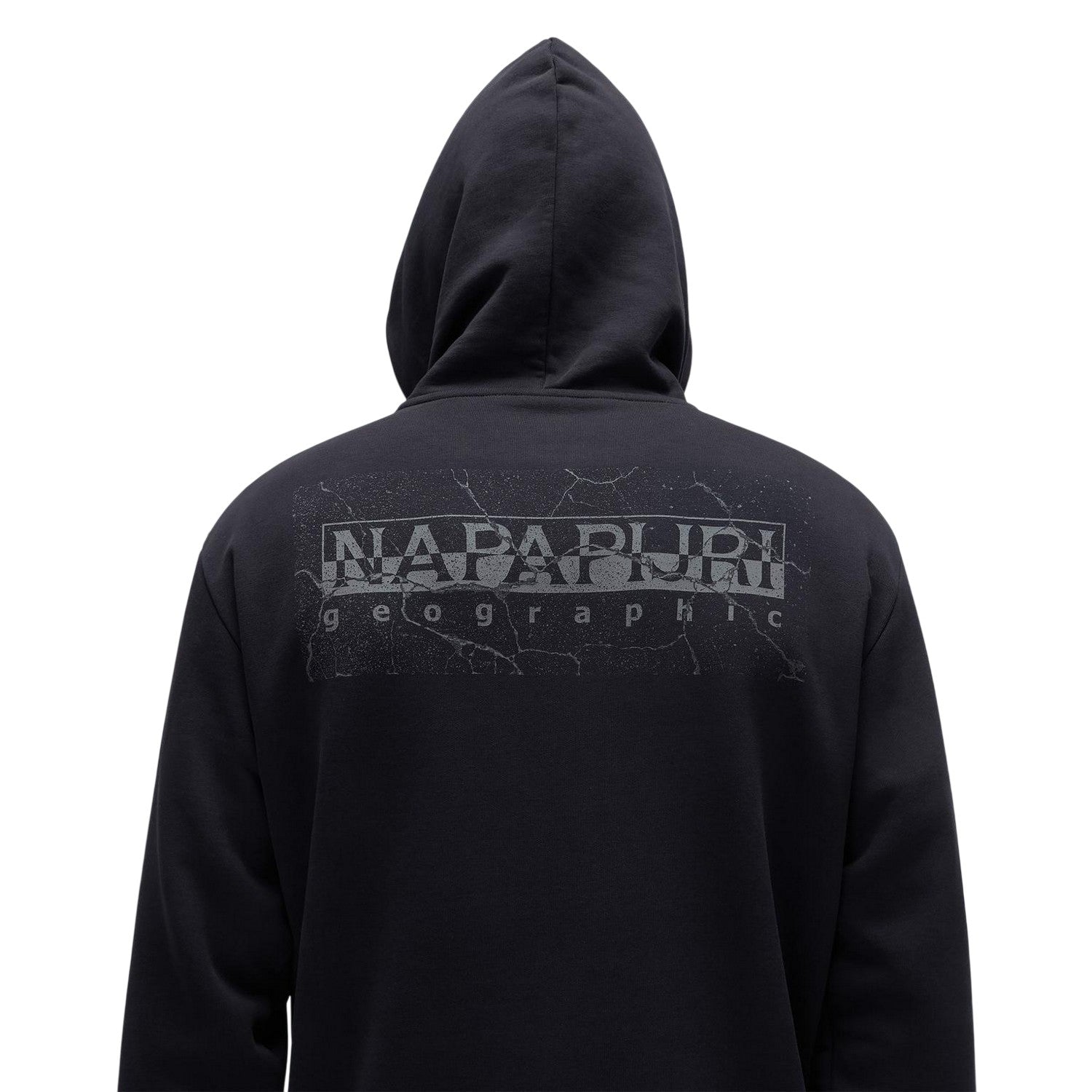 Black - Lifestyle - Napapijri Mens Albula Logo Hoodie