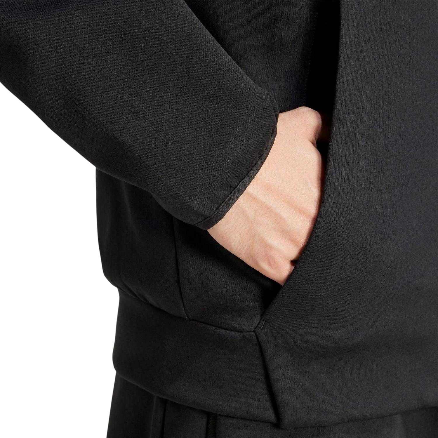 Black - Side - Adidas Mens Z.N.E. Fleece Full Zip Hoodie