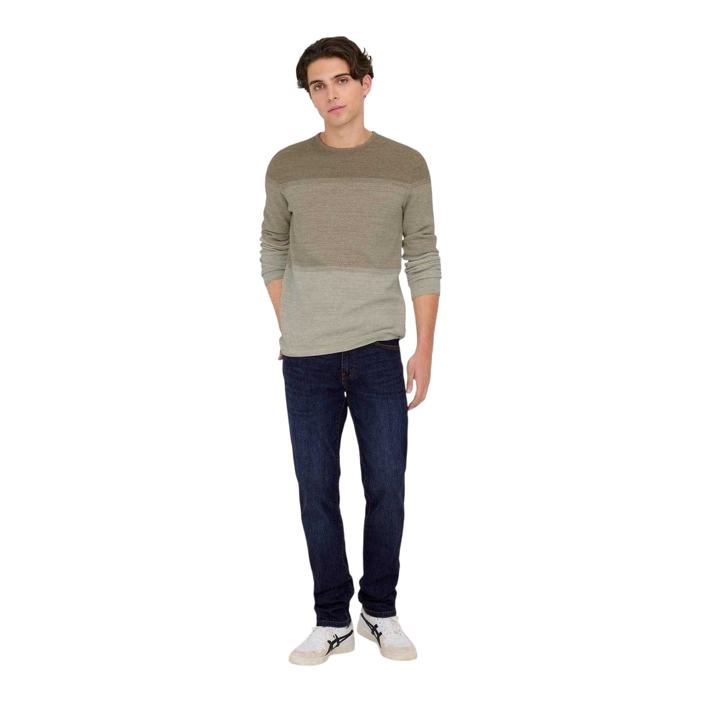 Dark Blue - Lifestyle - Only Mens 5 Pockets Tapered Jeans