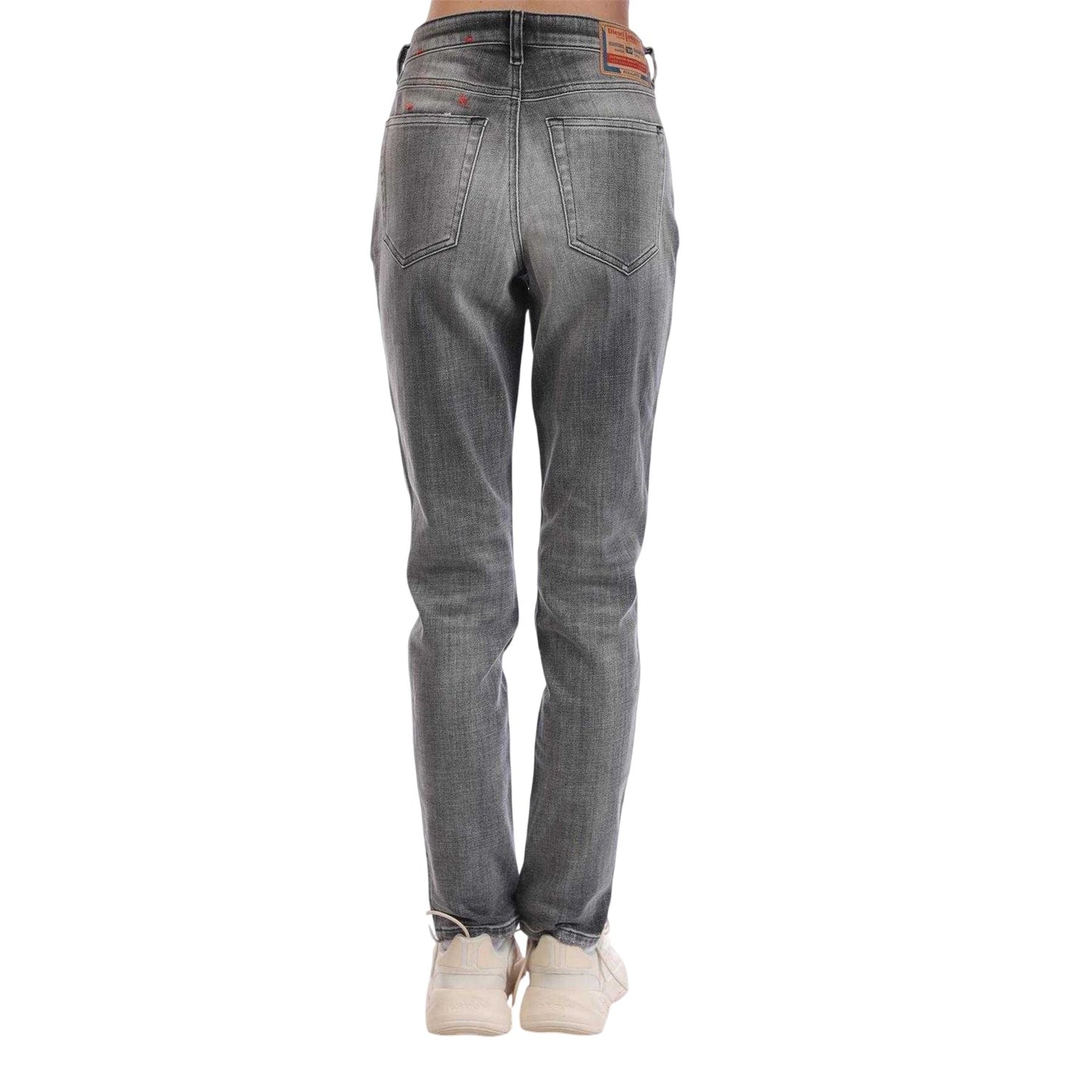 Black-Grey - Back - Diesel Womens-Ladies 2015 Babhila Cotton Skinny Jeans