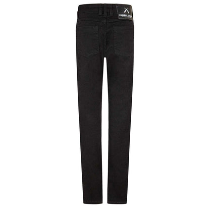 Black - Back - Criminal Damage Mens SOS Ripped Skinny Jeans