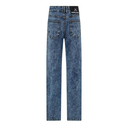 Indigo - Back - Criminal Damage Womens-Ladies SOS Skinny Jeans