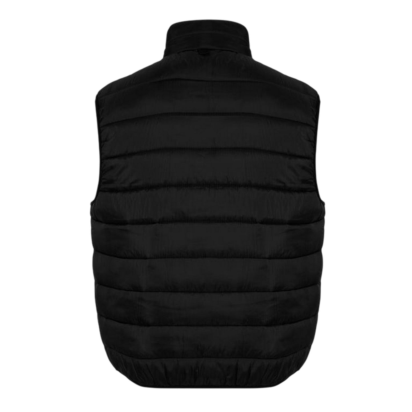 Black - Back - Original Penguin Mens Embroidered Logo Quilted Gilet