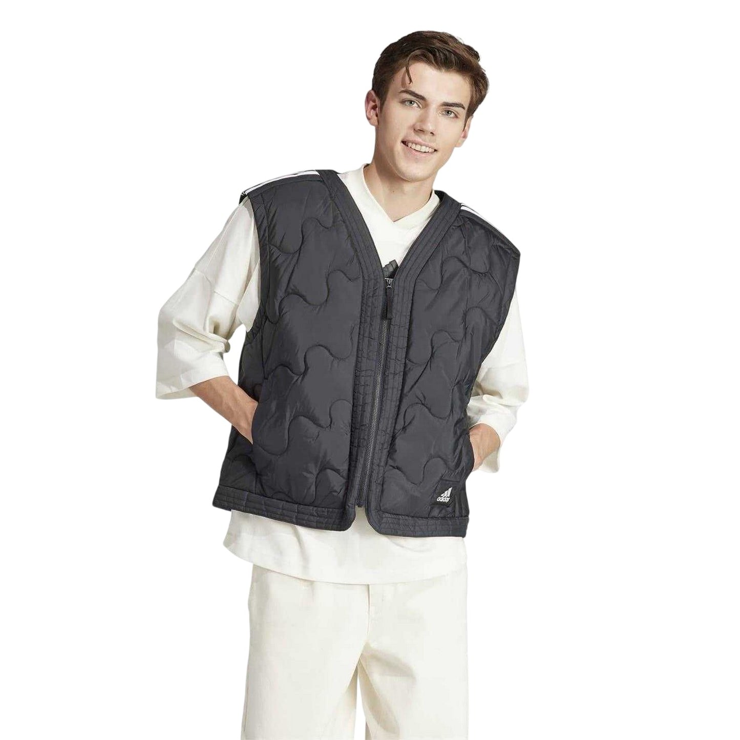 Black - Lifestyle - Adidas Mens Nuganic Insulated Lightweight Jacket