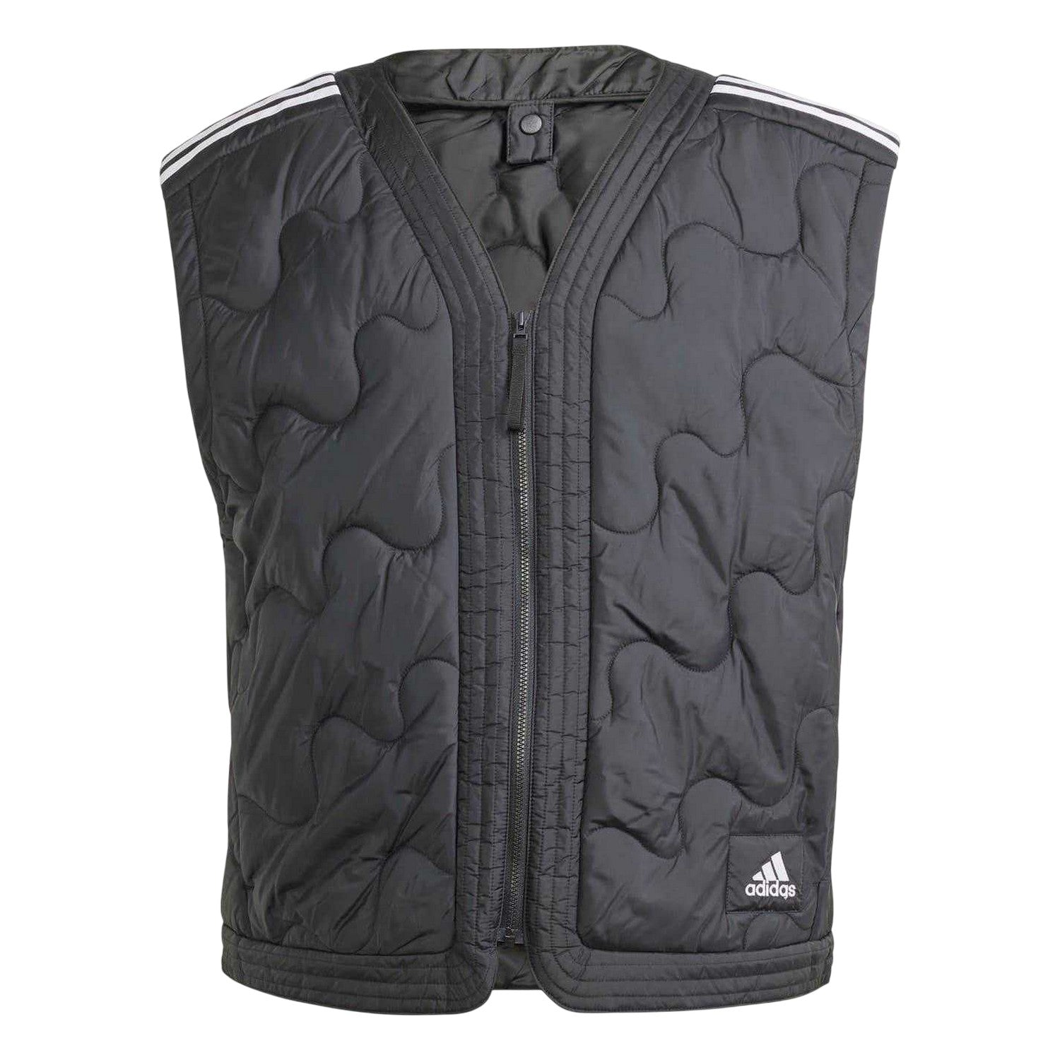 Black - Front - Adidas Mens Nuganic Insulated Lightweight Jacket