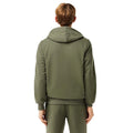 Green - Back - Lacoste Mens Organic Cotton Full Zip Hoodie
