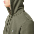 Green - Side - Lacoste Mens Organic Cotton Full Zip Hoodie