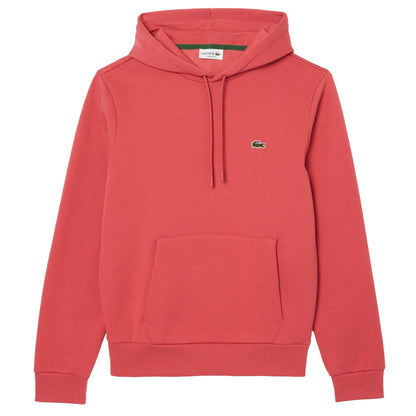 Red - Front - Lacoste Mens Organic Cotton Full Zip Hoodie