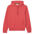 Red - Front - Lacoste Mens Organic Cotton Full Zip Hoodie