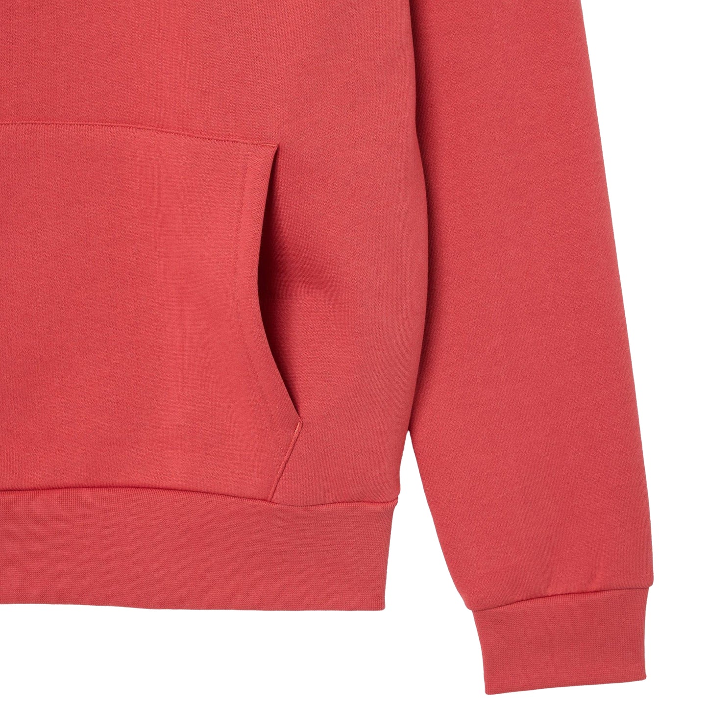 Red - Lifestyle - Lacoste Mens Organic Cotton Full Zip Hoodie