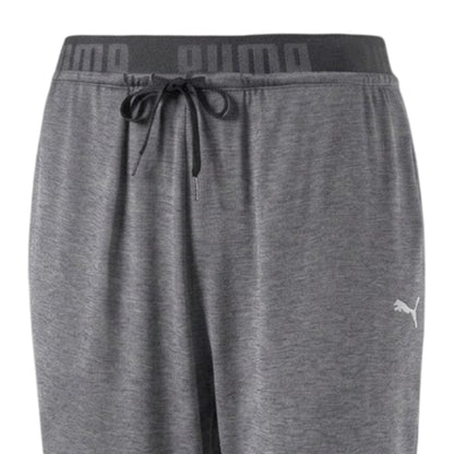 Grey - Side - Puma Womens-Ladies Transition Drapey Jogging Bottoms