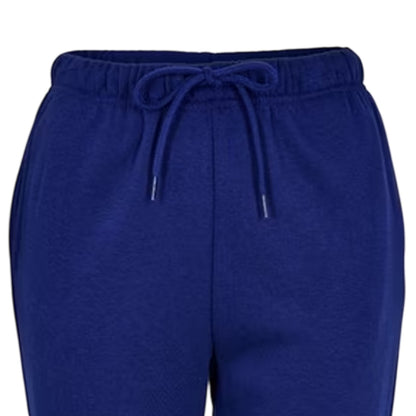Blue - Side - Pieces Womens-Ladies Heavyweight Jogging Bottoms
