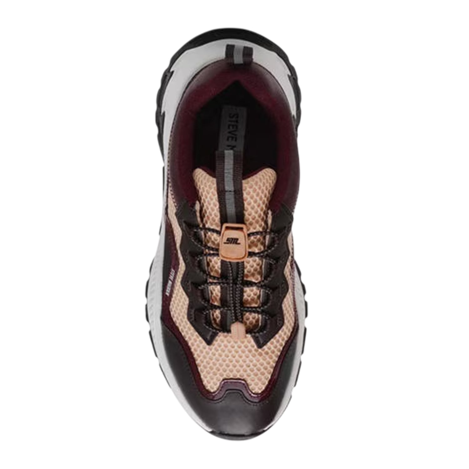 Brown-Wine - Lifestyle - Steve Madden Womens-Ladies Android Lace Up Trainers
