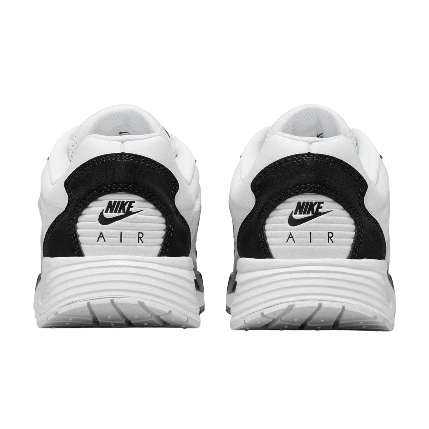 White-Black-Purple - Back - Nike Childrens-Kids Air Max Leather Lace Up Trainers