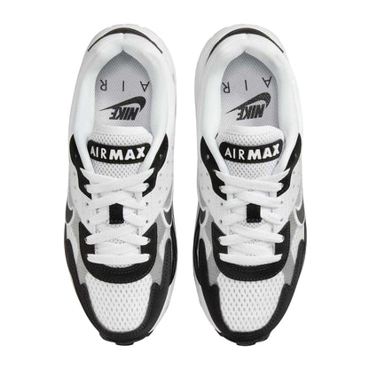 White-Black-Purple - Lifestyle - Nike Childrens-Kids Air Max Leather Lace Up Trainers