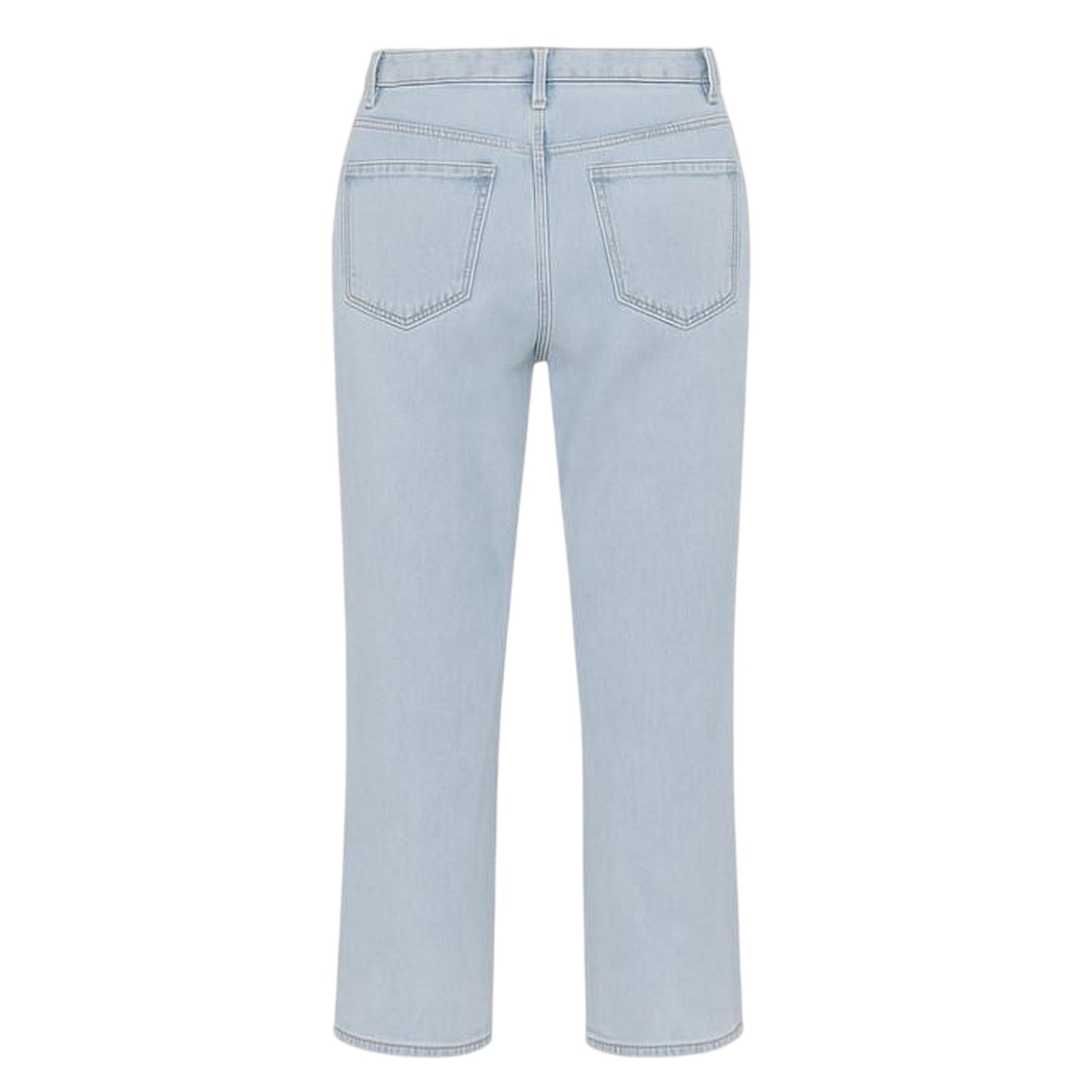 Blue - Back - I Saw It First Womens-Ladies Embroidered Wide Leg Jeans