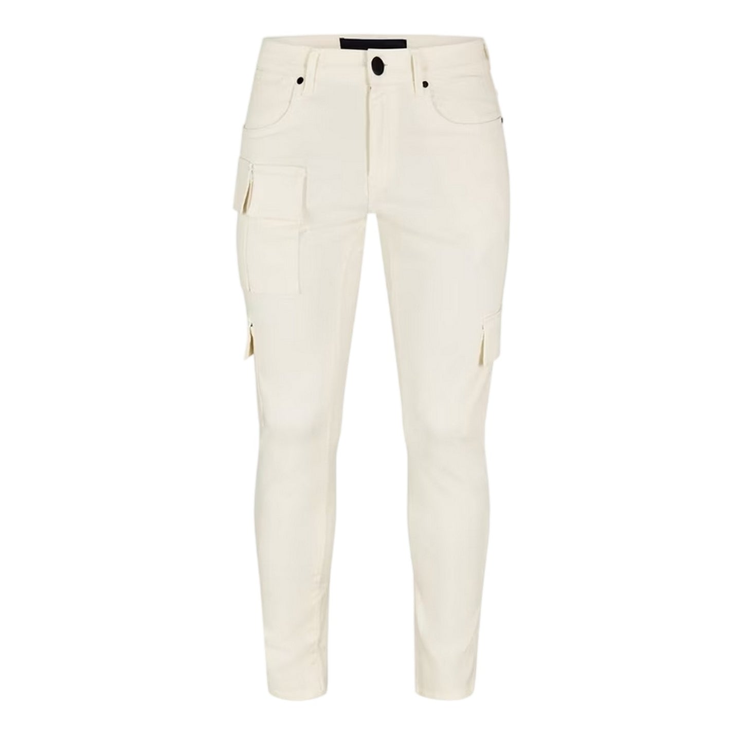 Off White - Front - Criminal Damage Mens Utility Denim Slim Jeans