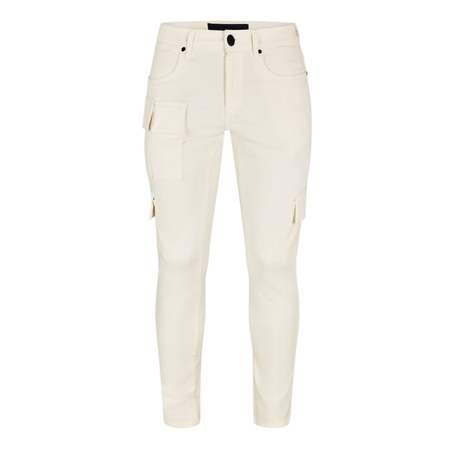 Off White - Front - Criminal Damage Mens Utility Denim Slim Jeans