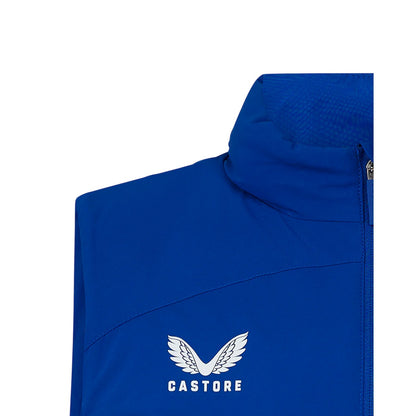 Blue-White - Side - Castore Mens Rangers FC Quilted Panel Gilet