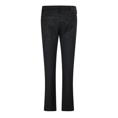 Black - Back - Criminal Damage Womens-Ladies Denim Straight Leg Jeans