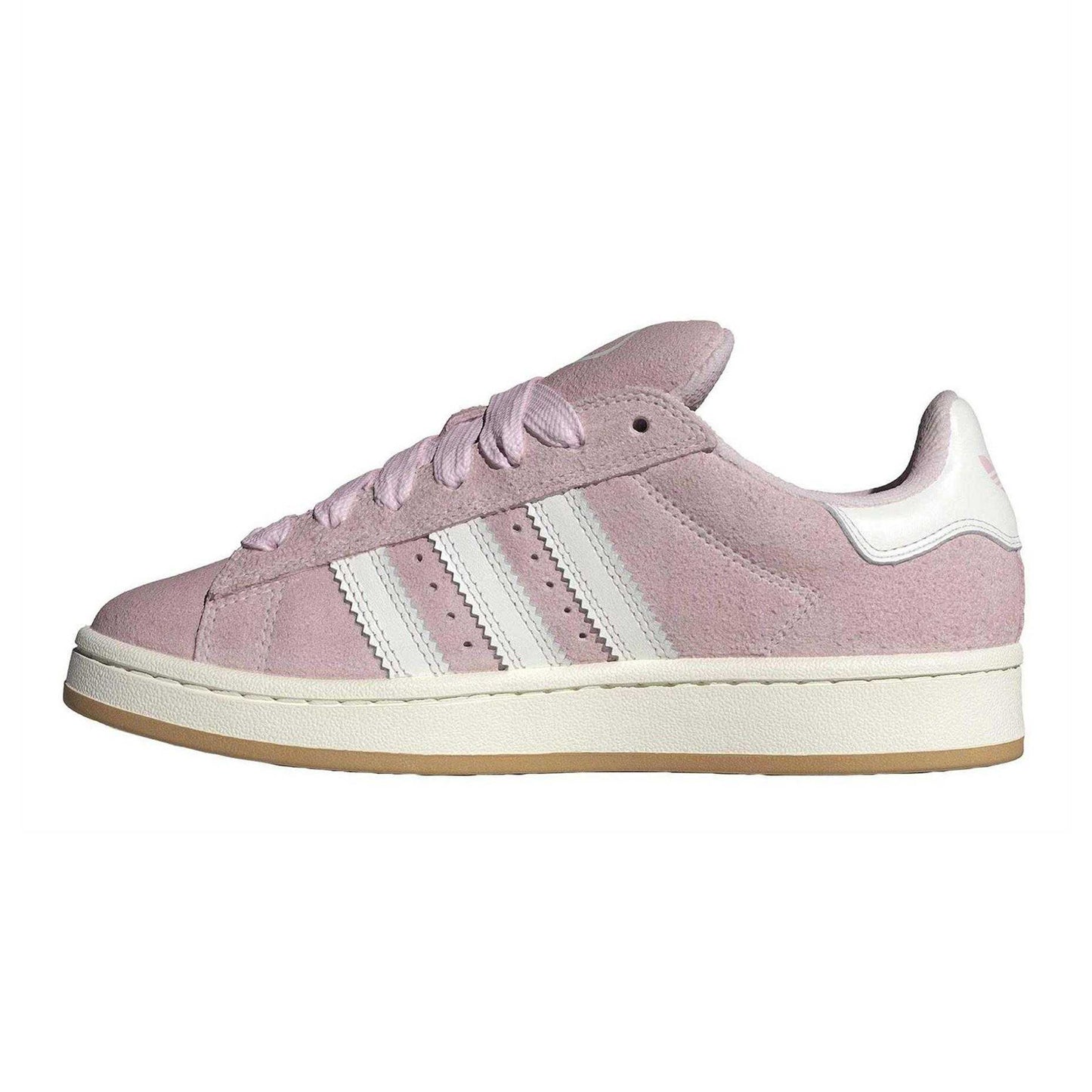 White - Side - Adidas Womens-Ladies Campus 00s Suede Trainers