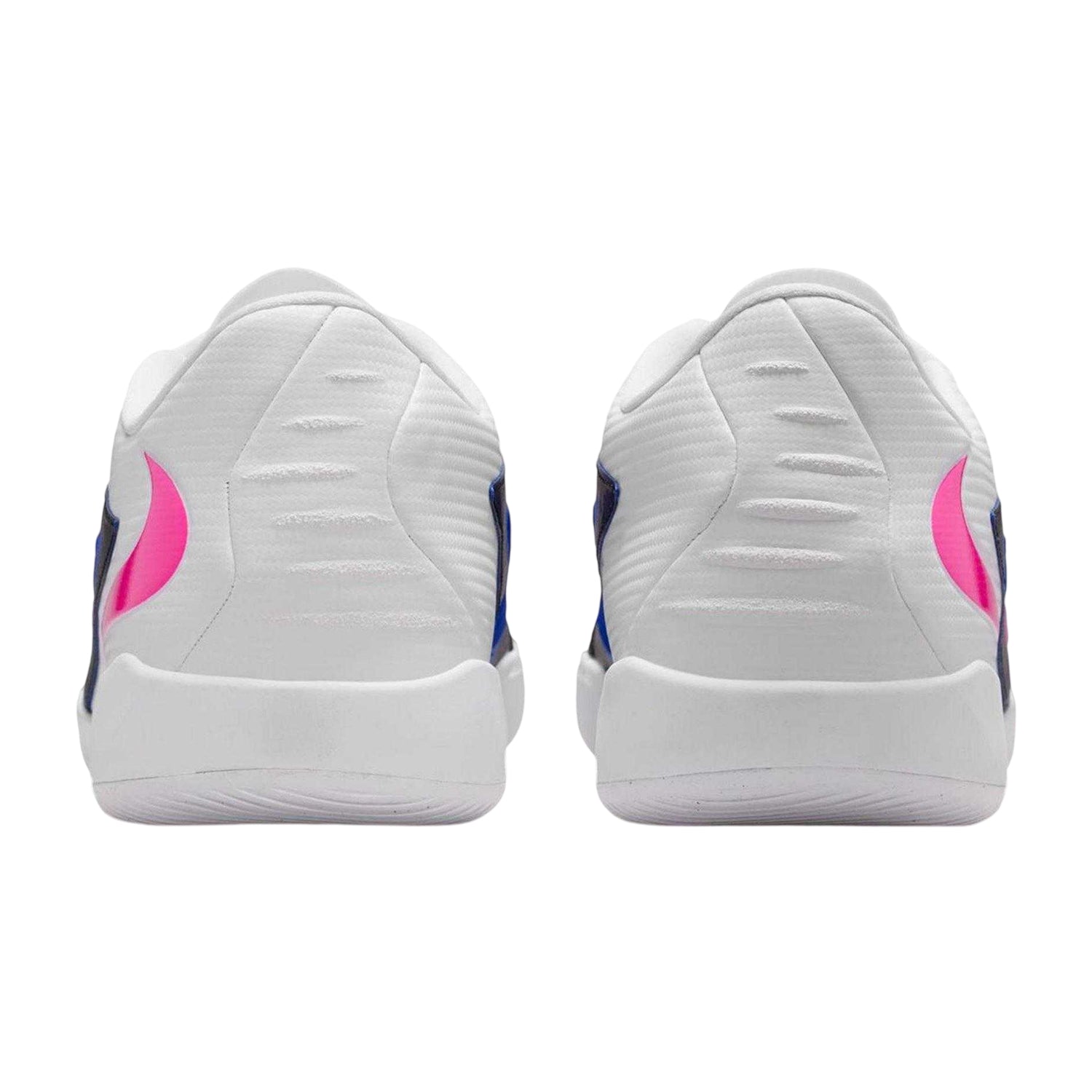 Royal Blue-Pink - Back - Nike Childrens-Kids Phantom 6 Textured Low Indoor Football Trainers