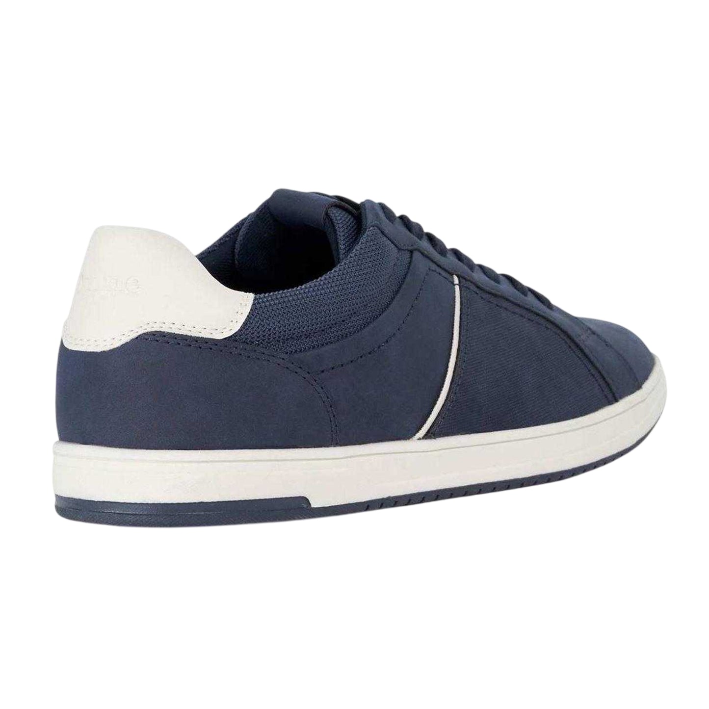 Navy - Back - Dune London Mens Tazzy Logo Trainers