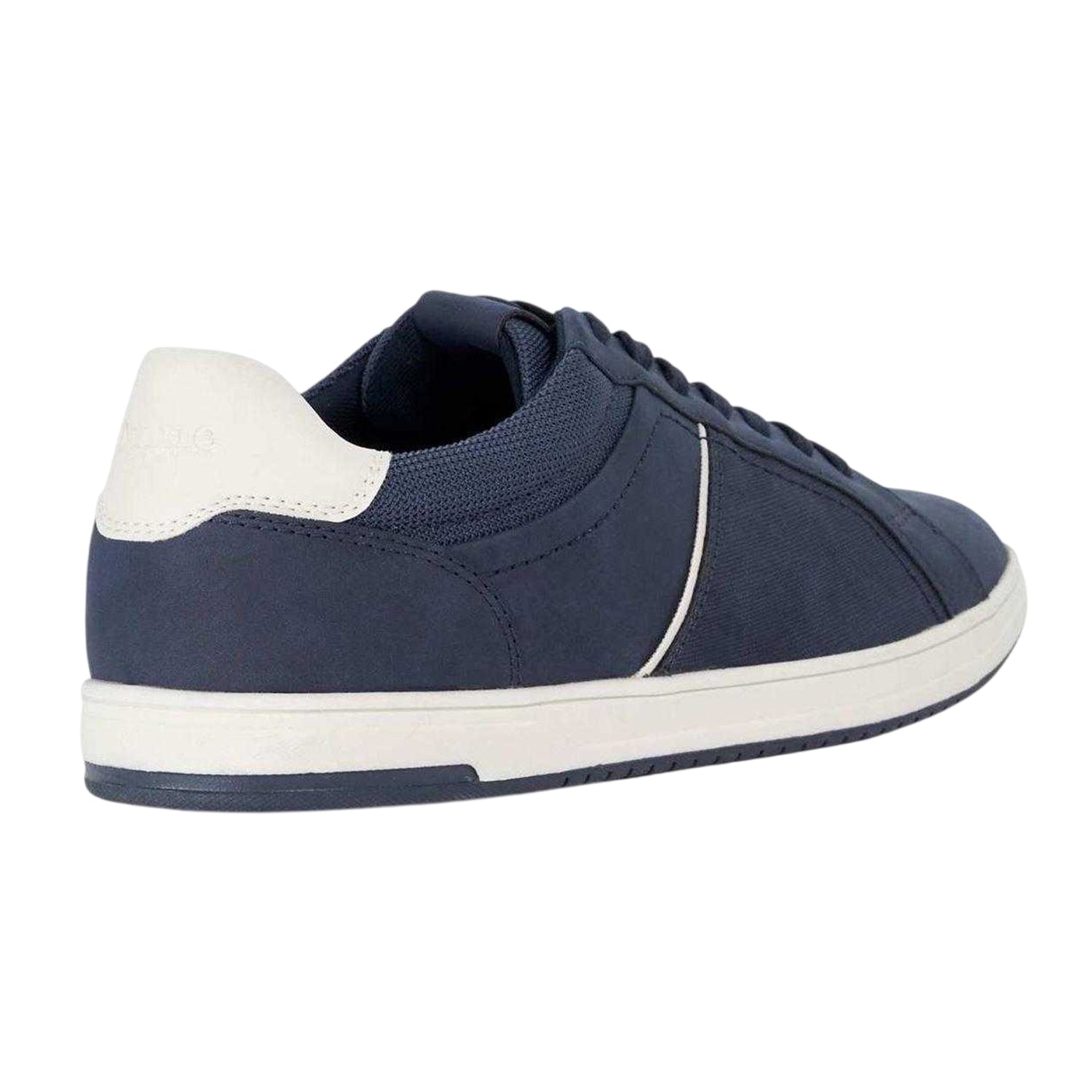 Navy - Back - Dune London Mens Tazzy Logo Trainers