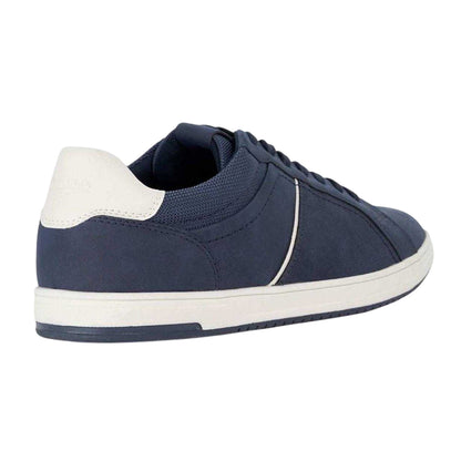 Navy - Back - Dune London Mens Tazzy Logo Trainers