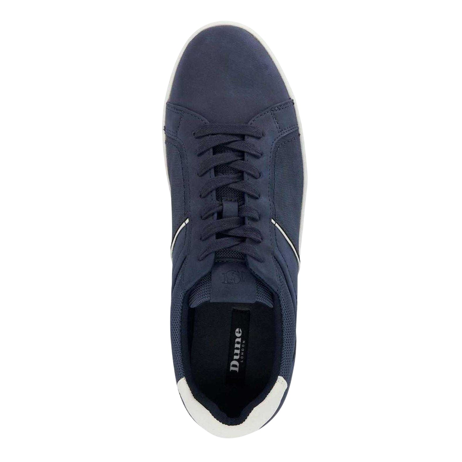 Navy - Lifestyle - Dune London Mens Tazzy Logo Trainers
