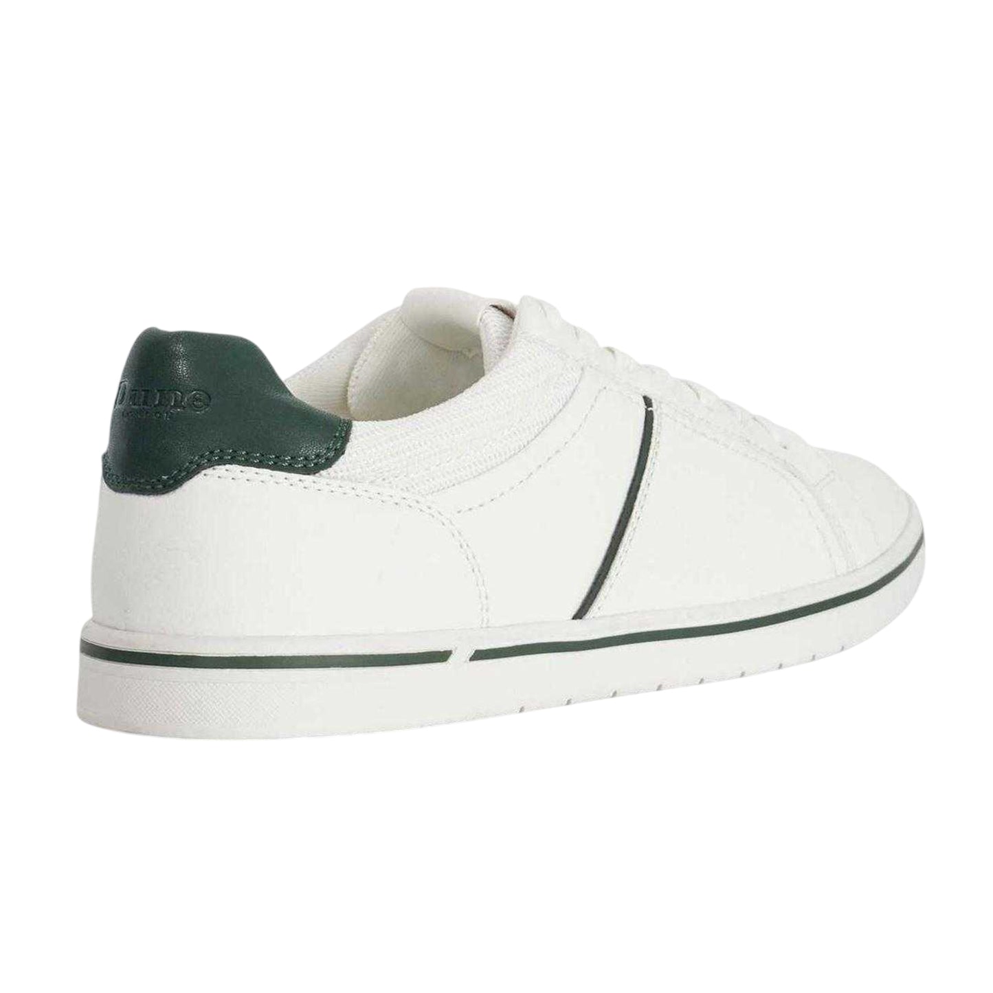 White - Back - Dune London Mens Tazzy Logo Trainers
