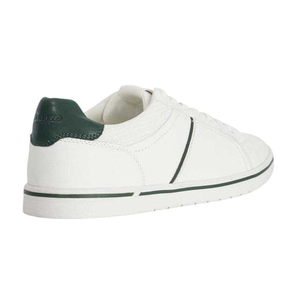 White - Back - Dune London Mens Tazzy Logo Trainers