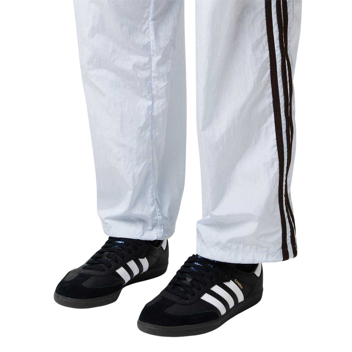 Black-White - Lifestyle - Adidas Mens Samba OG 3 Stripes Leather Trainers