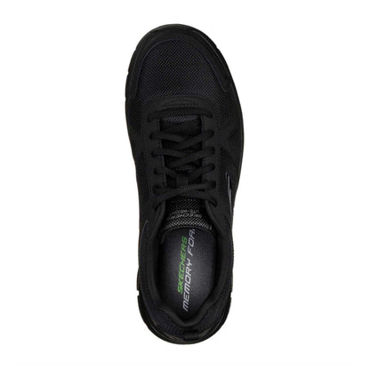 Black - Side - Skechers Mens Memory Foam Trainers