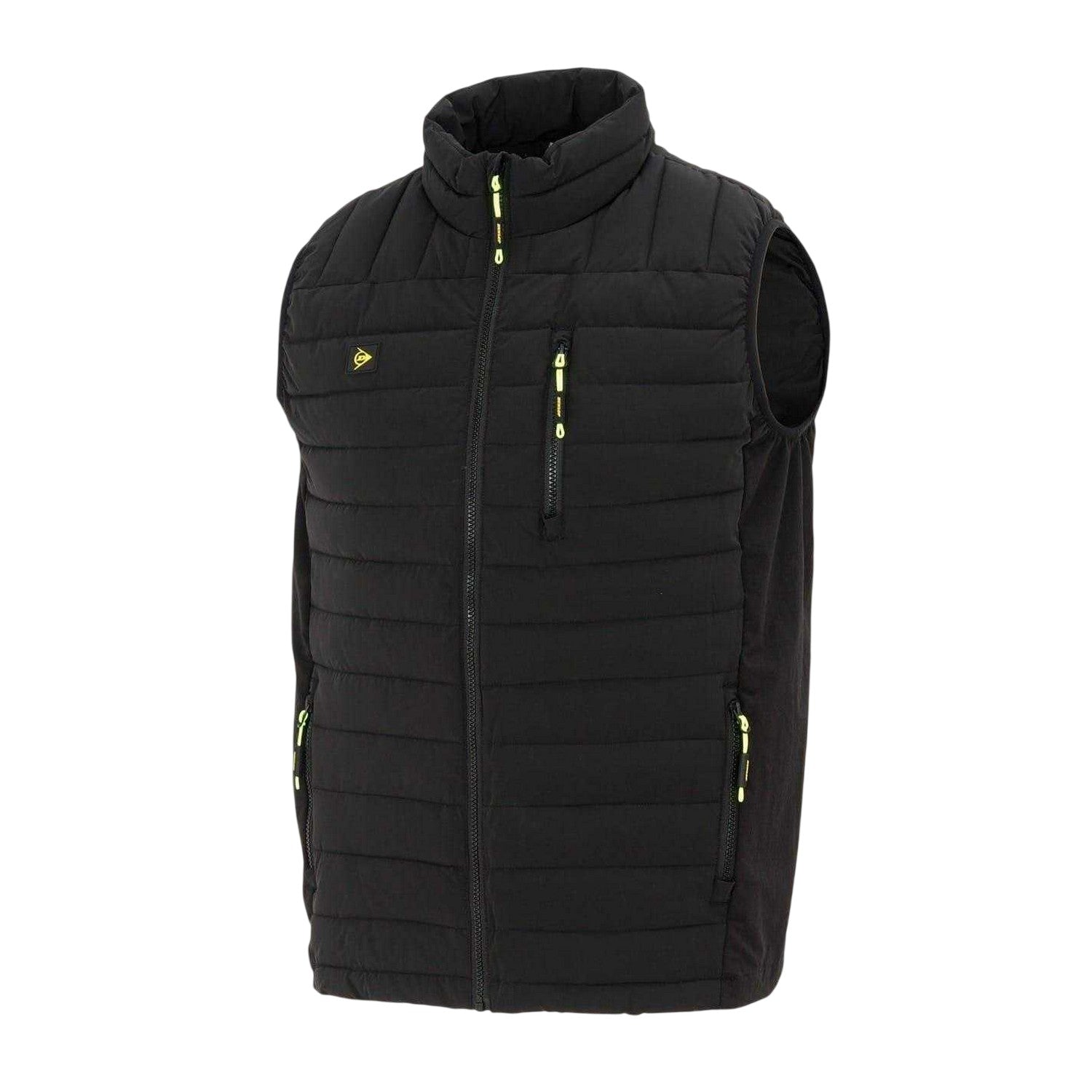 Black - Side - Dunlop Mens On Site Quilted Gilet
