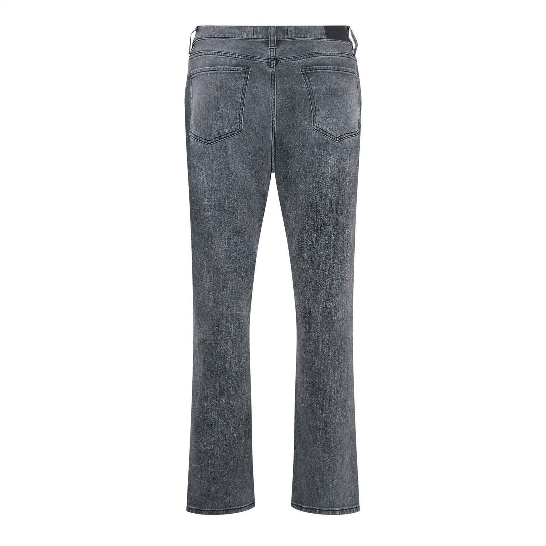 Grey - Back - Replay Mens Maijke Straight Jeans