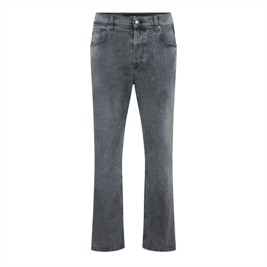 Grey - Front - Replay Mens Maijke Straight Jeans