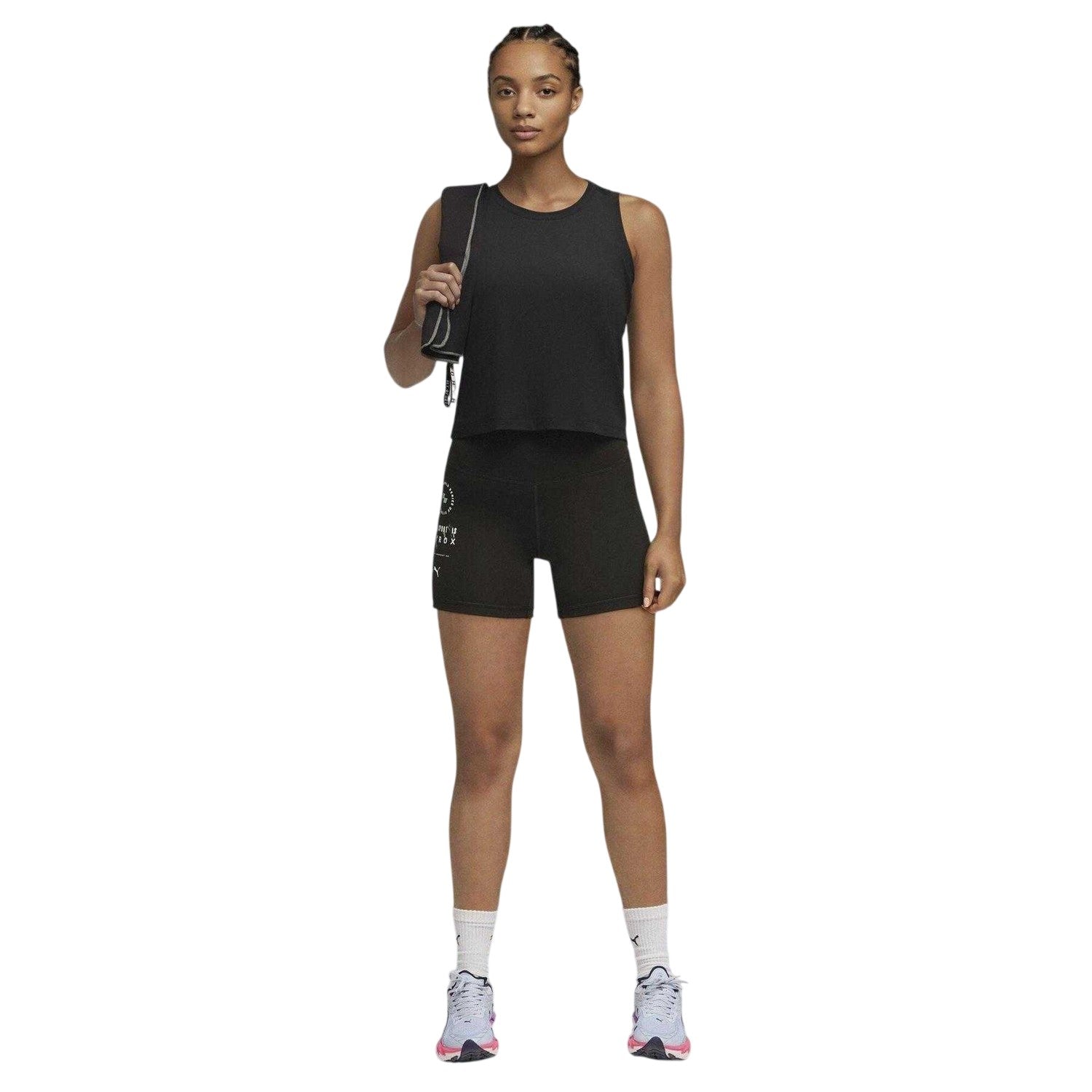 Black - Lifestyle - Puma Womens-Ladies Hyrox Essentials Shorts