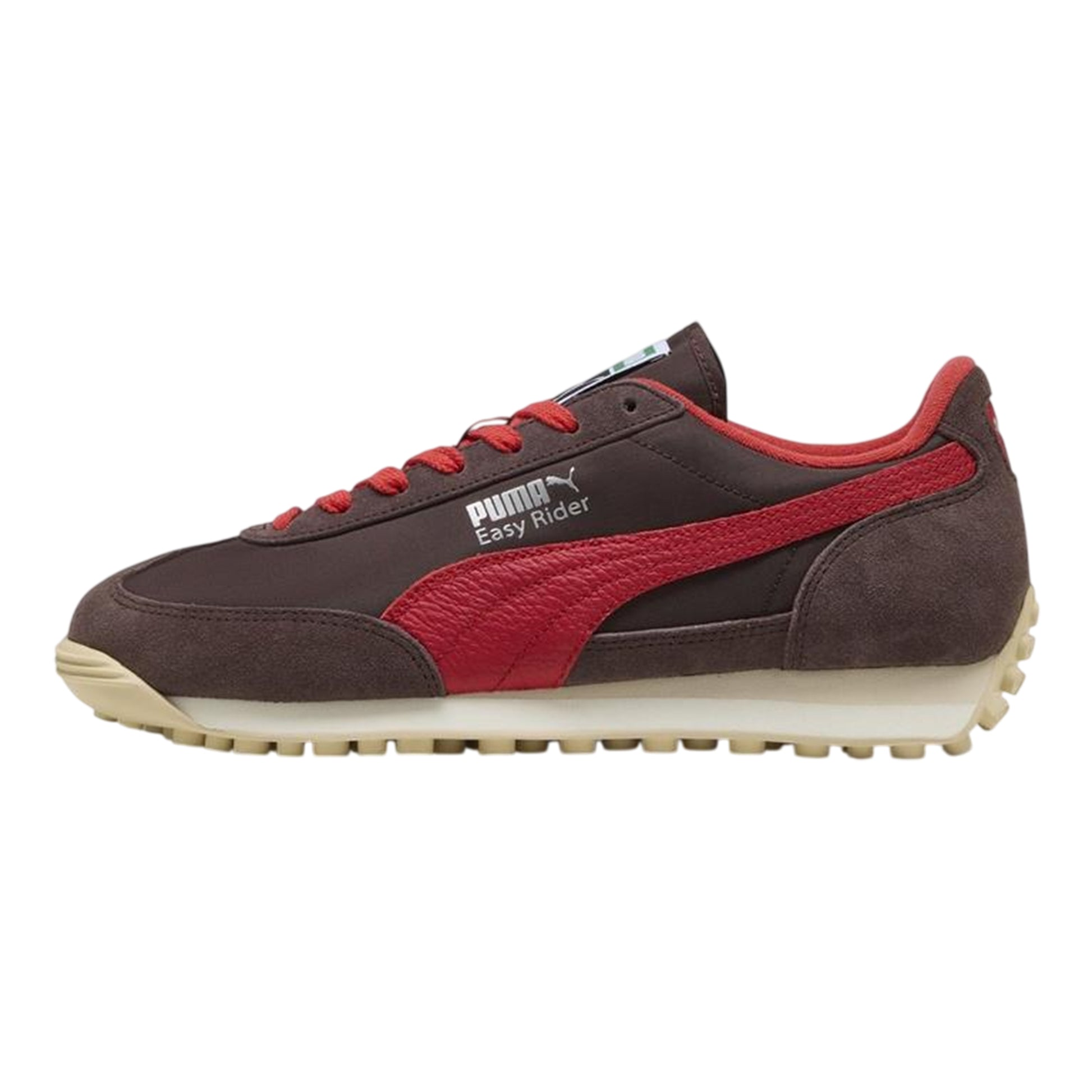 Chocolate-Apple - Back - Puma Mens Easy Rider Vintage Leather Low Trainers