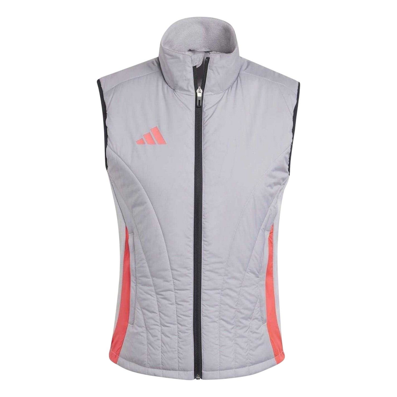 Light Grey-Orange - Front - Adidas Womens-Ladies Tiro 24 Competition Gilet