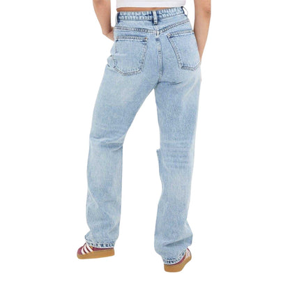 Light Blue - Back - I Saw It First Womens-Ladies Mom Jeans