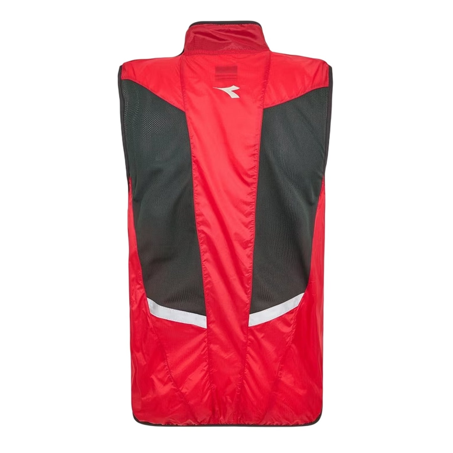 Tomato Red - Back - Diadora Mens Funnel Neck Sleeveless Gilet
