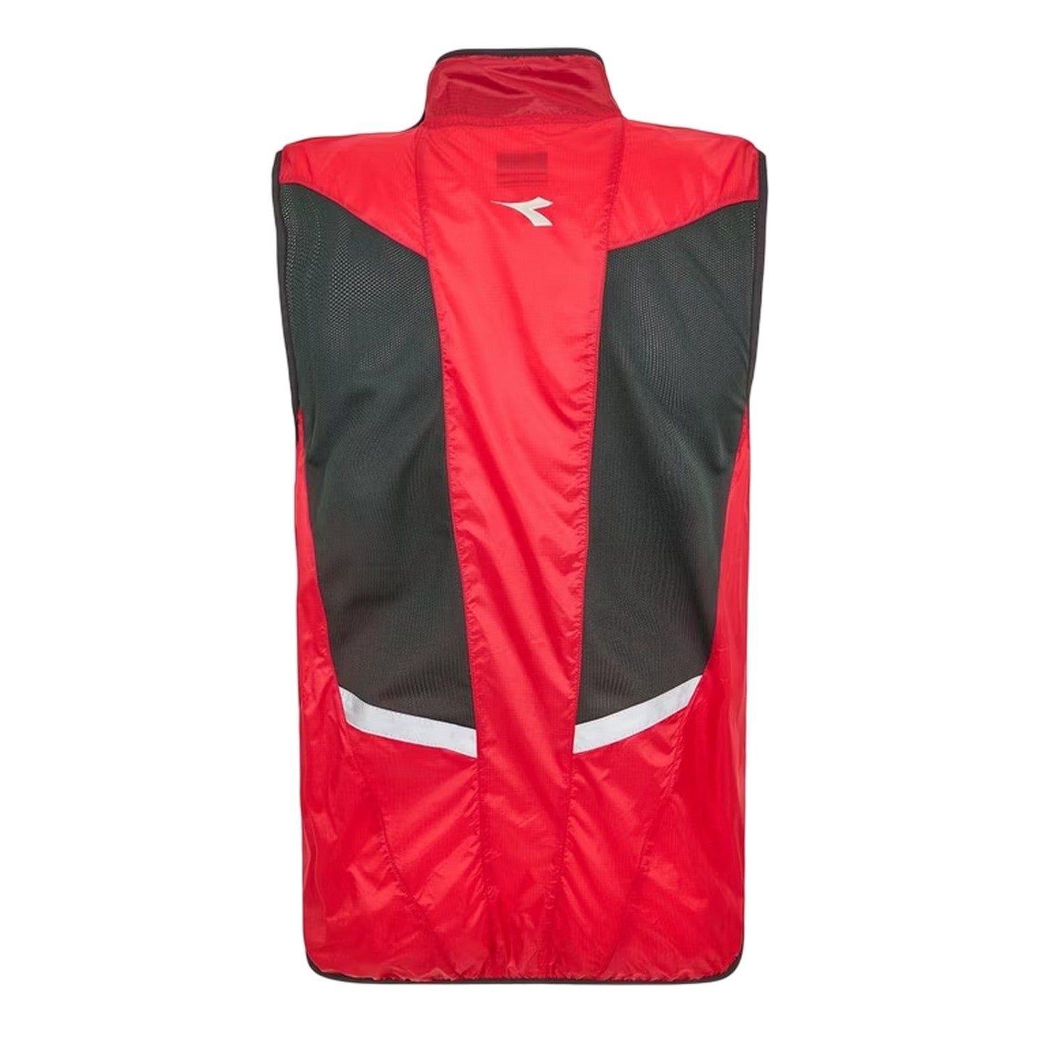 Tomato Red - Back - Diadora Mens Funnel Neck Sleeveless Gilet