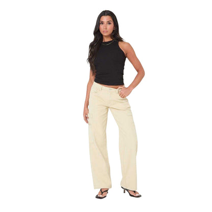 Stone - Lifestyle - I Saw It First Womens-Ladies Fashion Cargo Jeans