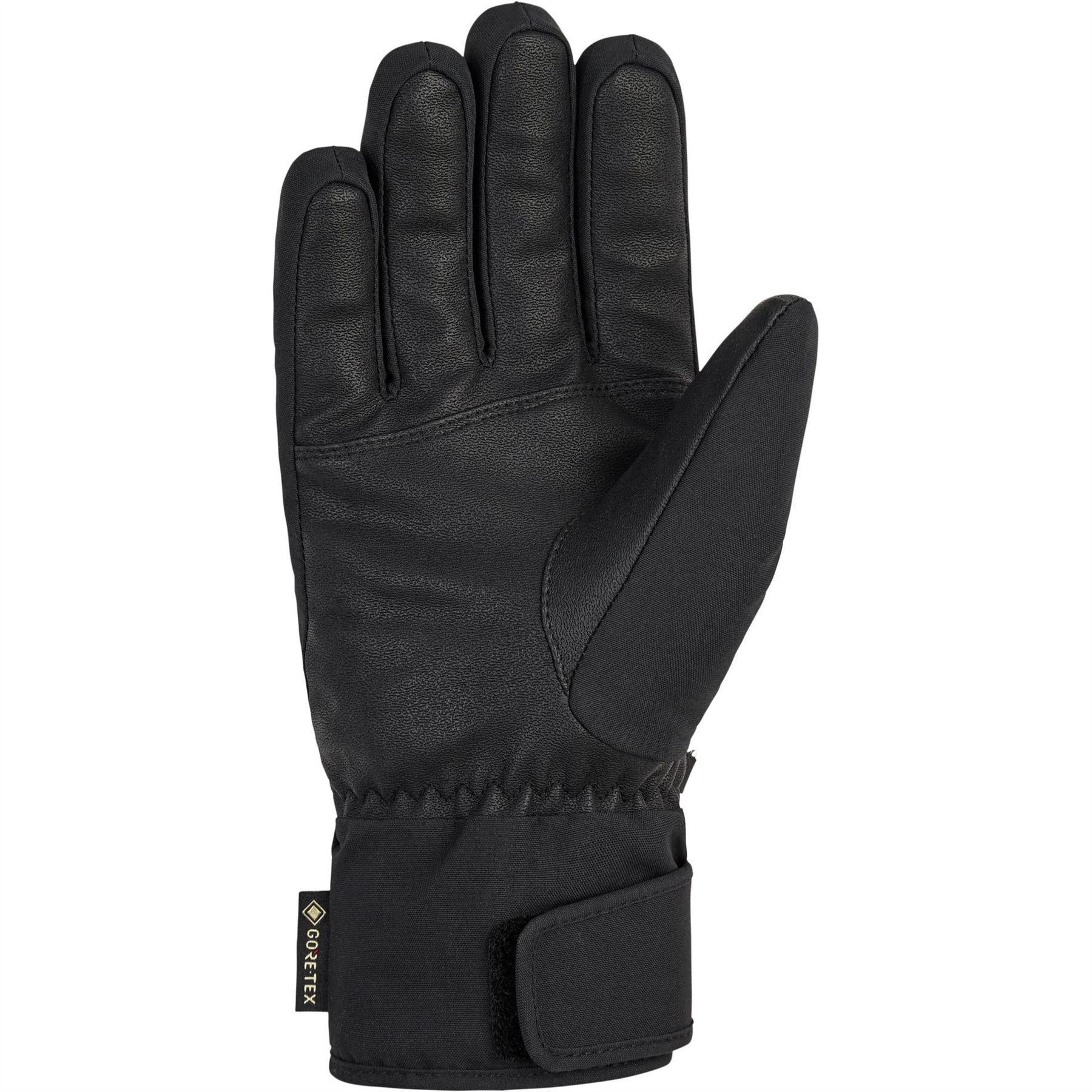 Black - Back - Ziener Womens-Ladies GORE-TEX Quilted Ski Gloves