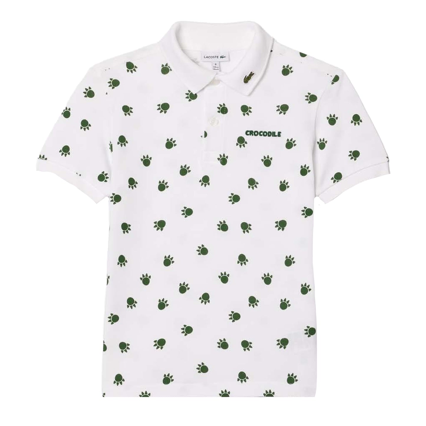 White - Front - Lacoste Childrens-Kids Pique Polo Shirt