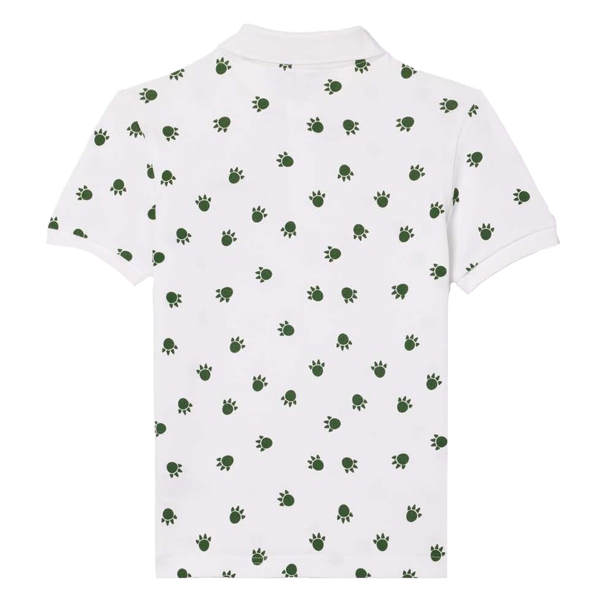White - Back - Lacoste Childrens-Kids Pique Polo Shirt