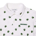 White - Side - Lacoste Childrens-Kids Pique Polo Shirt