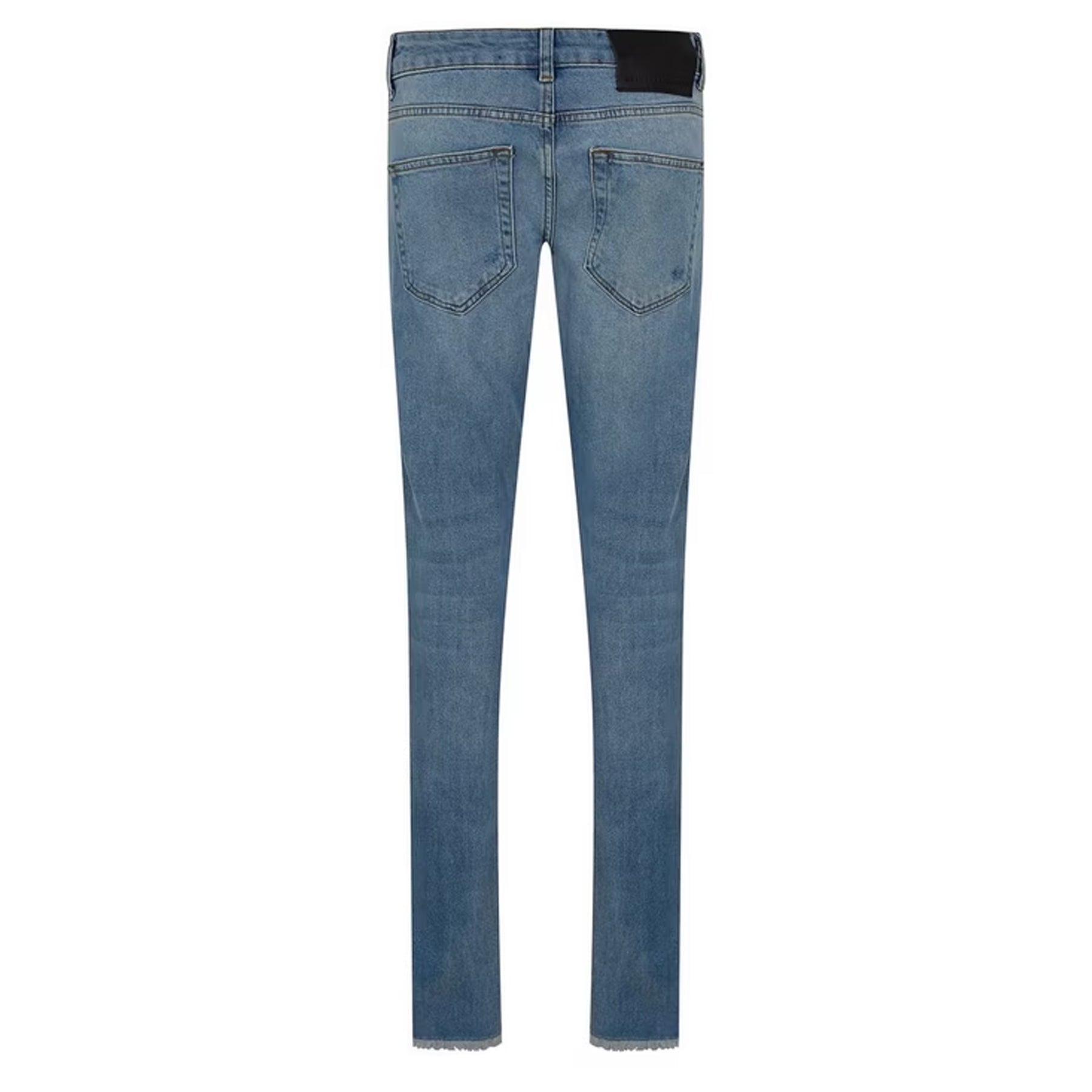Blue Wash - Back - Criminal Damage Womens-Ladies Curtis Slim Jeans