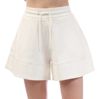White - Front - Emporio Armani EA7 Womens-Ladies Sweat Shorts